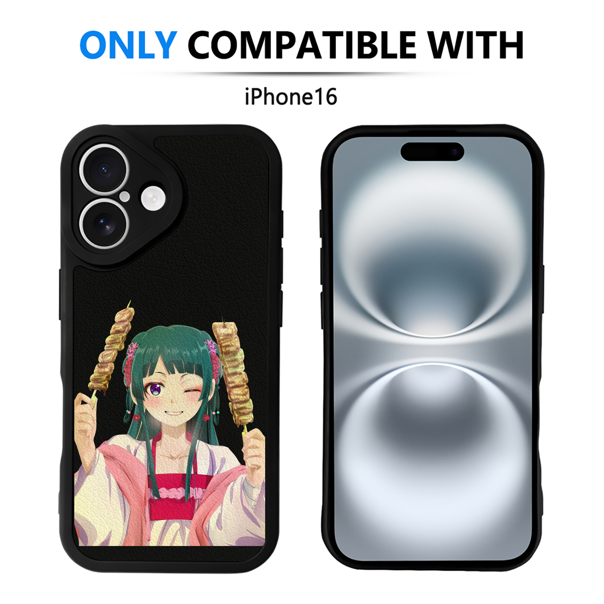 薬屋のひとりごと The Apothecary Diaries 【iPhone 16シリーズ対応】シリコンスマホケース（レザー調） 材質：シリコン